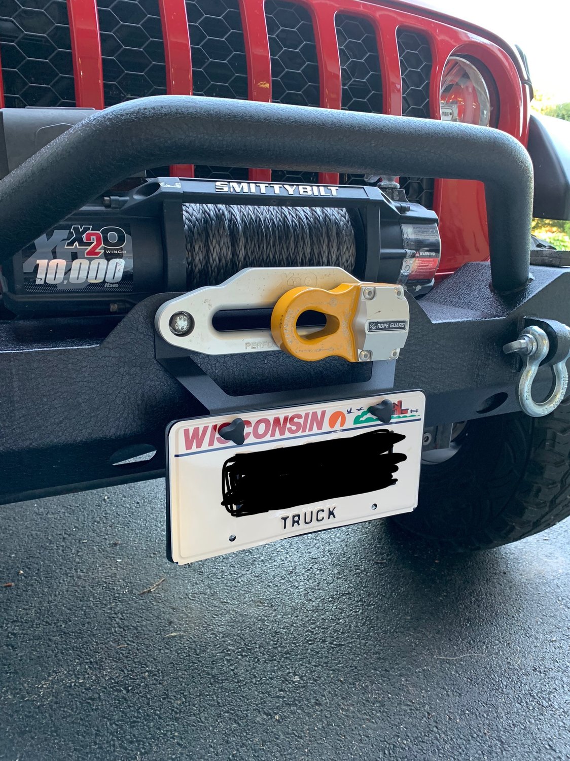 AEV 10404003AB Hawse Fairlead License Plate Mount Quadratec